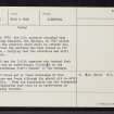 Glen Shiel, NG91NE 1, Ordnance Survey index card, page number 2, Verso