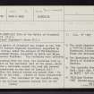 Glenshiel, NG91SE 1, Ordnance Survey index card, page number 1, Recto