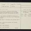 Lienassie, NG92SE 3, Ordnance Survey index card, page number 1, Recto