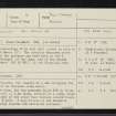 Dunan Diarmid, NG92SW 1, Ordnance Survey index card, page number 1, Recto