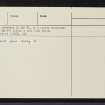 Dunan Diarmid, NG92SW 1, Ordnance Survey index card, page number 2, Verso