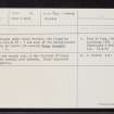 Dunan Diarmid, NG92SW 7, Ordnance Survey index card, page number 1, Recto