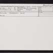Killilan House, Manager's House, NG93SW 5, Ordnance Survey index card, Recto