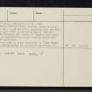 Isle Maree, NG97SW 1, Ordnance Survey index card, page number 3, Recto