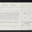 Talladale, NG97SW 6, Ordnance Survey index card, page number 1, Recto