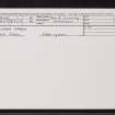Gleann Garbh, NG98NE 1, Ordnance Survey index card, Recto
