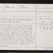 Glenarigolach, NG98NE 2, Ordnance Survey index card, page number 1, Recto