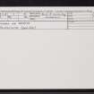 Lochan Na Bearta, NG98SE 1, Ordnance Survey index card, Recto