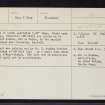 Lub An Eorna, NH01SW 1, Ordnance Survey index card, page number 1, Recto