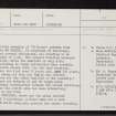 Kildonan, NH09SE 3, Ordnance Survey index card, page number 1, Recto