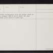 Kildonan, NH09SE 3, Ordnance Survey index card, page number 2, Verso