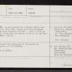 Achnasheen, NH15NE 1, Ordnance Survey index card, page number 1, Recto