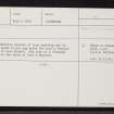 Loch A' Bhrain, NH17SW 1, Ordnance Survey index card, page number 1, Recto