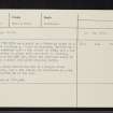 Cnoc Na H-Iolaire, NH18NE 12, Ordnance Survey index card, Recto