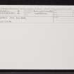 Meall An Duibhe, NH18NW 1, Ordnance Survey index card, Recto