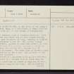 Bruthach Na Garbh Choille, NH18NW 3, Ordnance Survey index card, page number 1, Recto