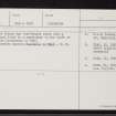 Inverbroom, NH18SE 2, Ordnance Survey index card, page number 1, Recto
