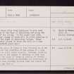 Achindrean, NH18SE 4, Ordnance Survey index card, Recto