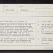 Leckmelm, NH19SE 1, Ordnance Survey index card, page number 1, Recto