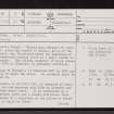 Eilean Mhic Raonuill, NH20SE 3, Ordnance Survey index card, page number 1, Recto