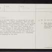 Knockfin, NH22NE 1, Ordnance Survey index card, page number 2, Verso