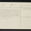 Cille-Chuimein, NH30NE 2, Ordnance Survey index card, page number 2, Verso