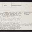 Fort Augustus, Lovat Arms Hotel, Kiliwhimin Barracks, NH30NE 5, Ordnance Survey index card, page number 1, Recto