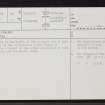 Abertarff, NH30NE 13, Ordnance Survey index card, page number 1, Recto