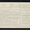 Torr Dhuin, NH30NW 1, Ordnance Survey index card, page number 1, Recto