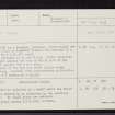 Coille Na Ceardaich, NH32NE 4, Ordnance Survey index card, Recto