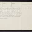 Kirkfield, NH32NW 1, Ordnance Survey index card, page number 2, Verso