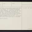 Kirkfield, NH32NW 1, Ordnance Survey index card, page number 2, Verso