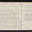 Corrimony, NH33SE 6, Ordnance Survey index card, page number 1, Recto