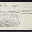 Buntait, NH33SE 9, Ordnance Survey index card, page number 1, Recto