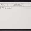 Buntait, NH33SE 10, Ordnance Survey index card, Recto