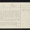 Buntait, NH33SE 10, Ordnance Survey index card, page number 1, Recto
