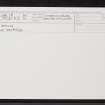 Midton 1, NH33SE 18, Ordnance Survey index card, Recto