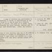 Whitebridge, NH41NE 2, Ordnance Survey index card, page number 1, Recto