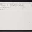 Cnoc An T-Sionnaich, NH41SE 1, Ordnance Survey index card, Recto