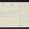 Ardochy, NH41SE 9, Ordnance Survey index card, Recto