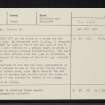 Whitebridge, NH41SE 14, Ordnance Survey index card, Recto