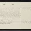 An Torr, NH42NE 1, Ordnance Survey index card, page number 2, Verso