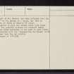Shenval, NH42NW 1, Ordnance Survey index card, page number 3, Recto