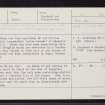 Shewglie, NH42NW 3, Ordnance Survey index card, page number 1, Recto