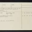 Dun Scriben, NH42SE 3, Ordnance Survey index card, page number 2, Verso