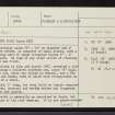 Balnalick, NH43SW 2, Ordnance Survey index card, Recto