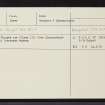 Glenurquhart, NH43SW 6, Ordnance Survey index card, Recto