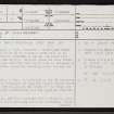 Dun A' Chliabhain, NH44NE 6, Ordnance Survey index card, page number 1, Recto