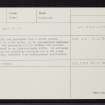 Cnoc Na Moine, NH44NE 14, Ordnance Survey index card, Recto