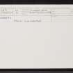 Kinerras, NH44SE 7, Ordnance Survey index card, Recto